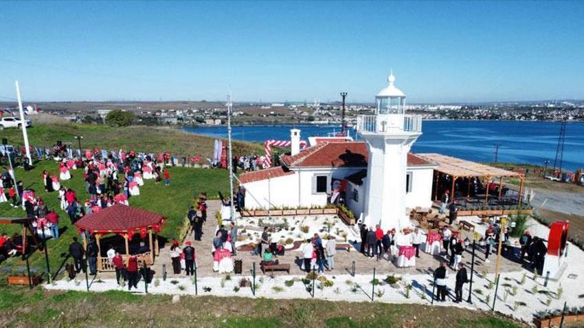 Tekirdağ Marmaraereğlisi'nde restore edilen 168 yıllık deniz feneri törenle açıldı