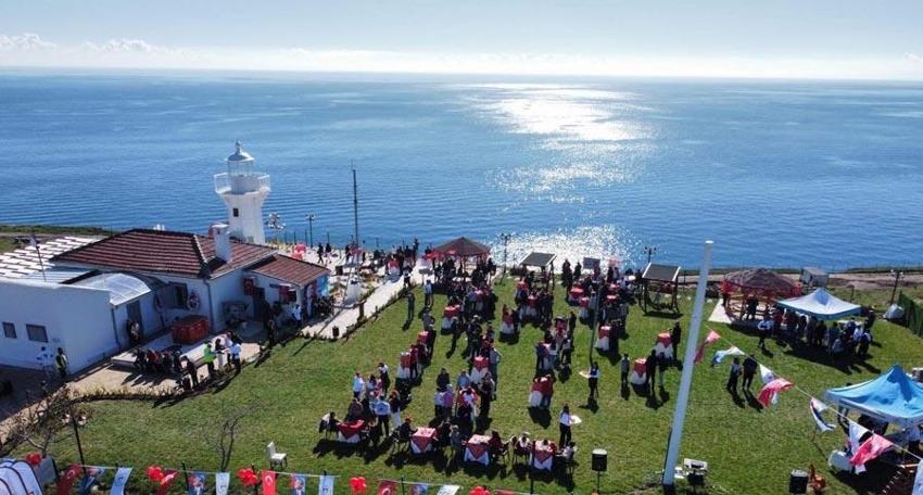 Tekirdağ Marmaraereğlisi'nde restore edilen 168 yıllık deniz feneri törenle açıldı