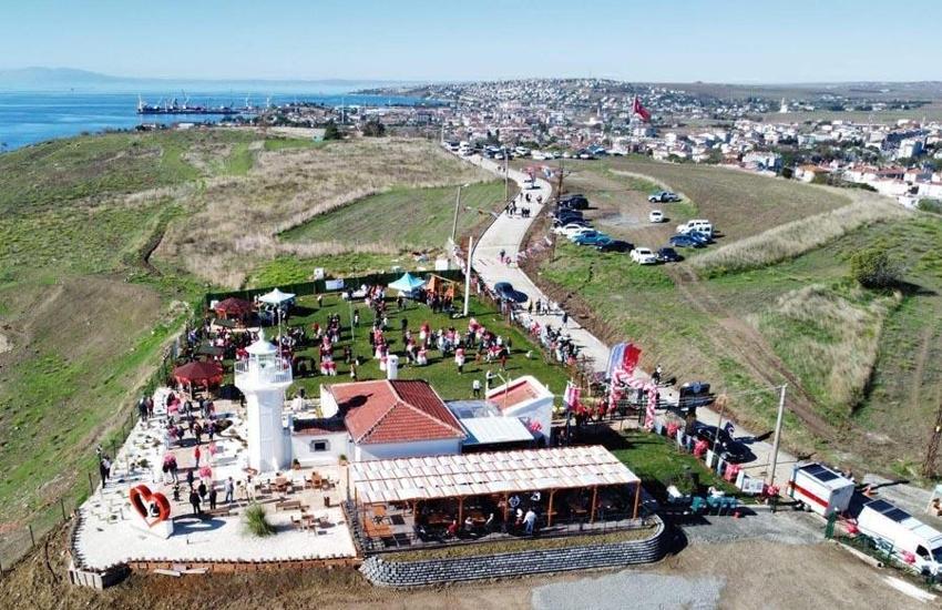 Tekirdağ Marmaraereğlisi'nde restore edilen 168 yıllık deniz feneri törenle açıldı