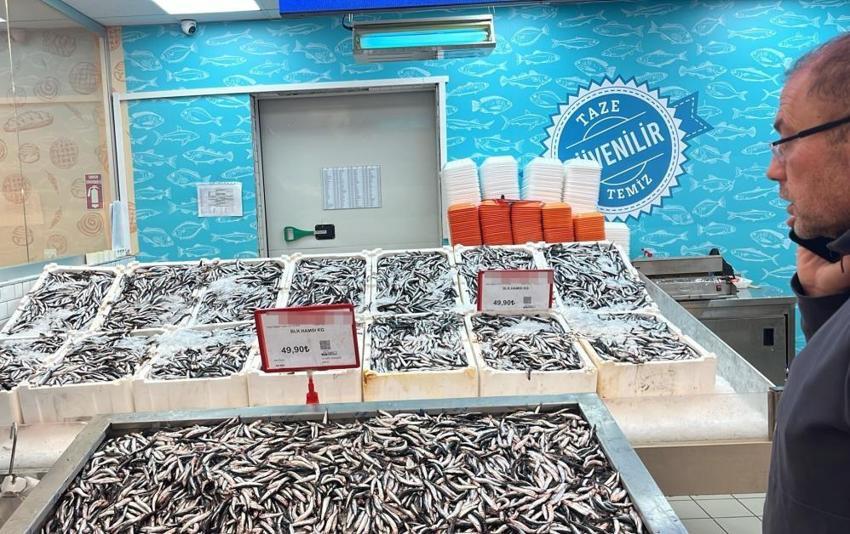 Beylikdüzü'nde hamsinin fiyatı düşünce vatandaş akın etti! Balık reyonunda uzun kuyruklar oluştu