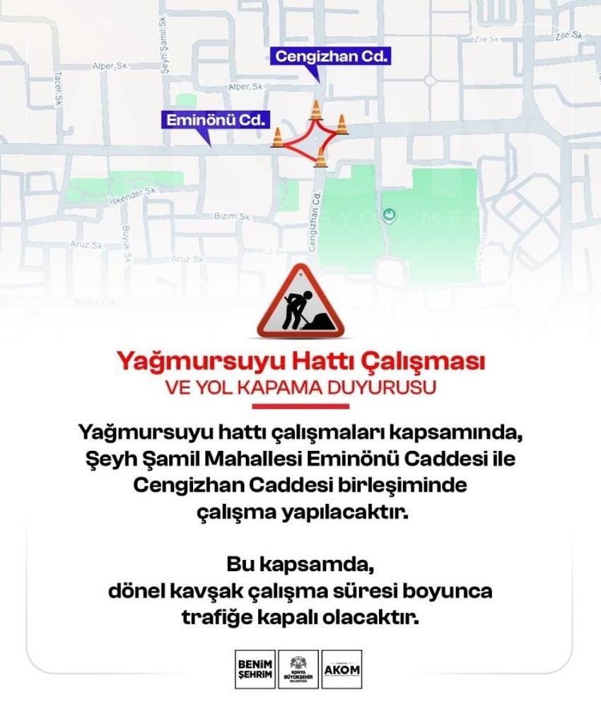 Konya'da 2 cadde için duyuru yapıldı! 5 Kasım'da başlıyor