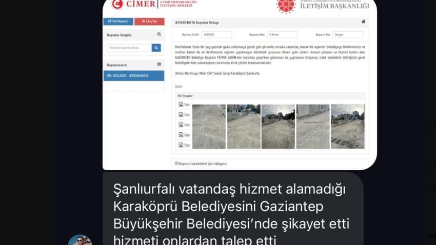 Şanlıurfa'da ilçe belediyesini komşu ile şikayet etti! Nedeni akıllara gelmez