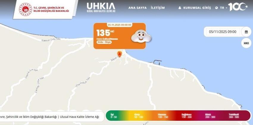 Karadeniz'in en kirli havası bu ilçede! Ölçülen değer 135 çıktı