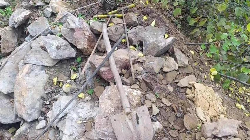 Dağın eteğinde tünel bulundu! Amasya'da polis nöbet tutuyor: 20 metre derinde durduruldu