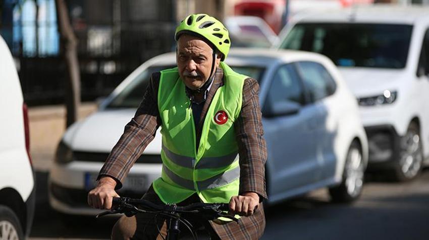 Aydın'da örnek davranış! Öğrenciler, öğretmenler ve çalışanlar okula bisikletle gidiyor