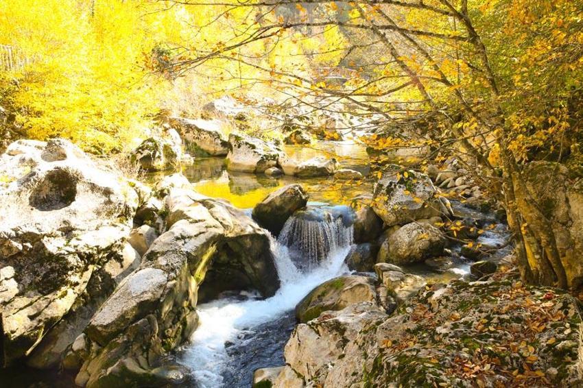 Kastamonu Pınarbaşı'nın cennet köşesi! İçinden sonbaharın geçtiği Horma Kanyonu'nda kartpostallık görüntüler