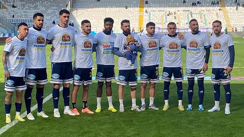 Erzurumspor, Erokspor maçında kazanan çıkmadı! Maç öncesi duygulandıran hareket