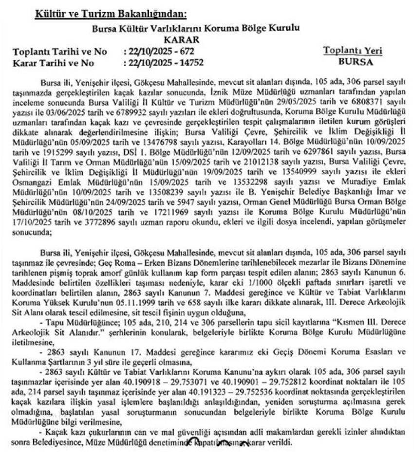 Bursa'da tarlada bulundu! Adeta fışkırdı: O mahallede korumaya alındı