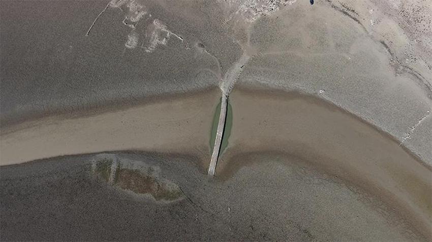 Sular çekildi tarih ortaya çıktı! İşte 11 gözlü köprünün sırrı