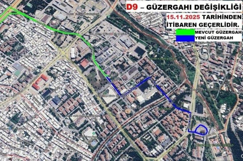 Bursa'da tarih verildi! 2 otobüs hattının güzergahı değişti