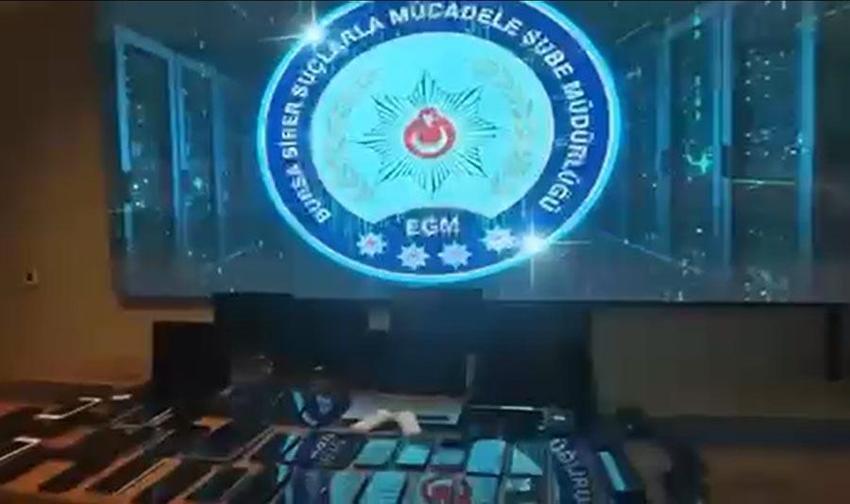 Bursa merkezli 16 ilde dev siber dolandırıcılık operasyonu! 40 şüpheli yakalandı