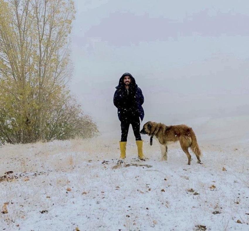 Van Başkale’de kar yağışı etkili oldu