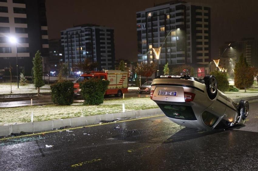 Nevşehir'de önce takla attı, sonra koşarak uzaklaştı!