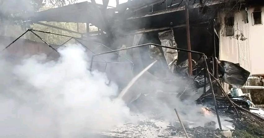 Hatay'da prefabrik alanda yangın! Ekipler müdahale etti