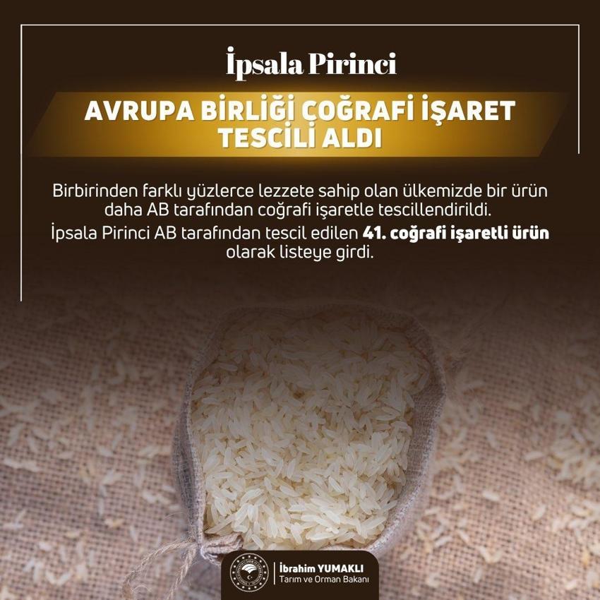 Bursa ve Edirne'nin ürünleri Avrupa'da tescillendi! Bakan Yumaklı müjdeli haberi açıkladı