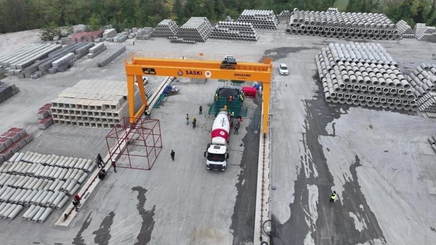 Samsun'da betonarme prefabrik üretimine başlandı!