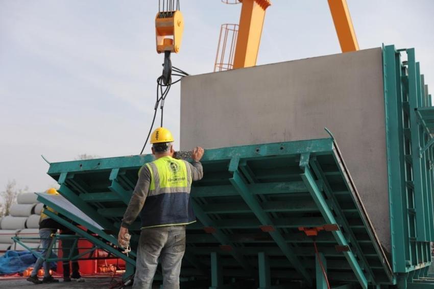 Samsun'da betonarme prefabrik üretimine başlandı!