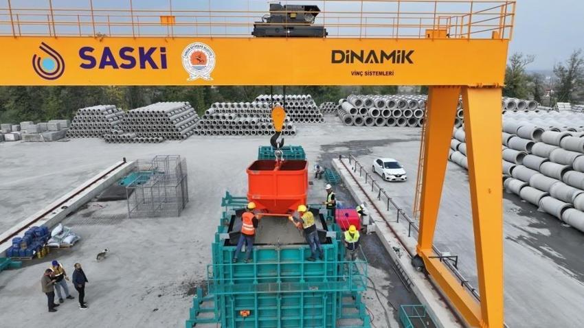 Samsun'da betonarme prefabrik üretimine başlandı!