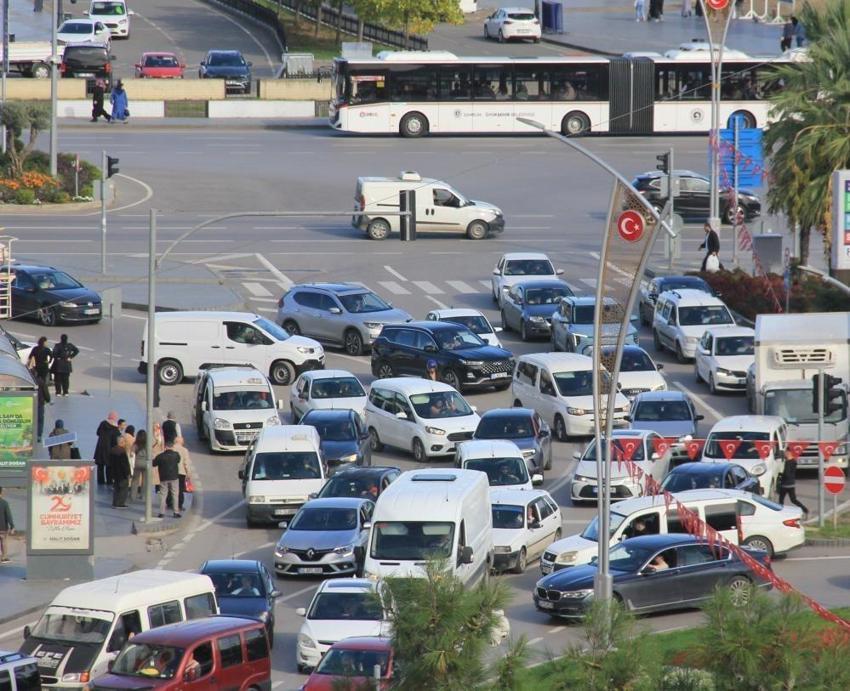 Samsun'da araç sayısı artıyor! 530 bine dayandı