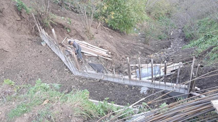 Samsun'da riskli bölgeye müdahale! Ulaşım rahatladı
