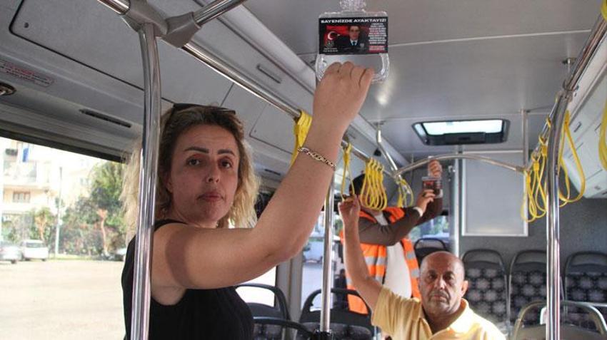 Antalya Alanya'da şehitlerin ismi halk otobüslerinde yaşatılıyor
