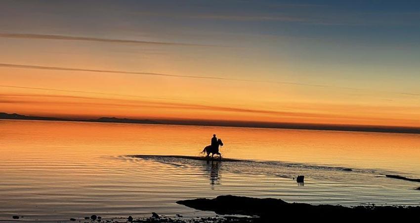 Van Gölü'nde gün batımı nefes kesen görüntüler oluşturdu