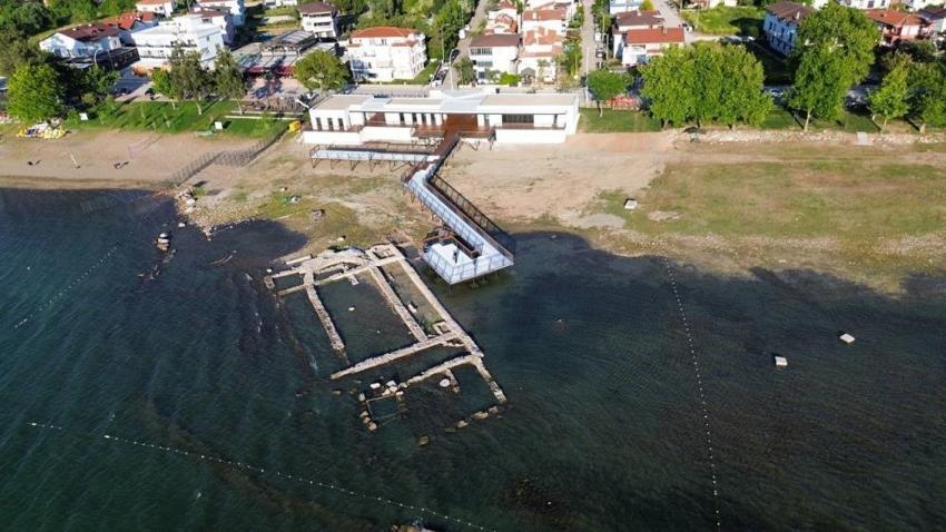 Papa'nın ziyareti öncesi tarihi yapı havadan görüntülendi! Dünya İznik'e kilitlendi