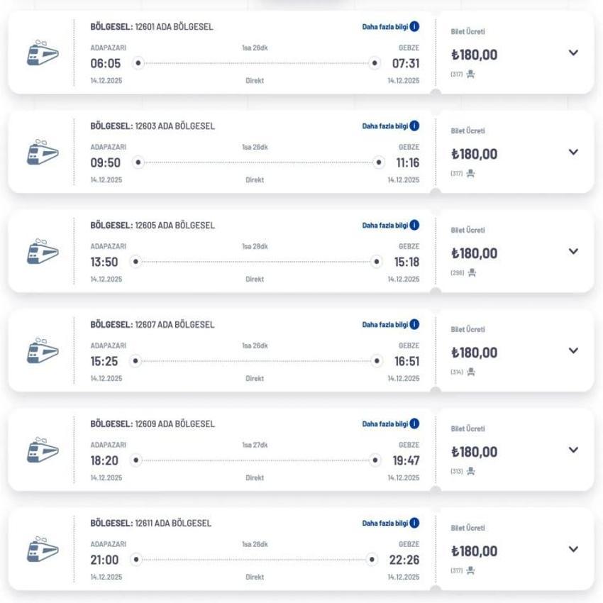TCDD açıkladı: Ada Ekspresi'nde sefer saatleri değişti!