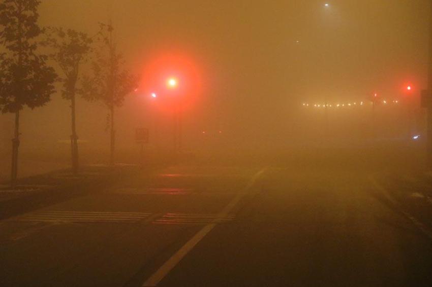 Sivas'ta sıcaklıklar eksi 2 dereceye kadar düştü şehir yoğun sise gömüldü