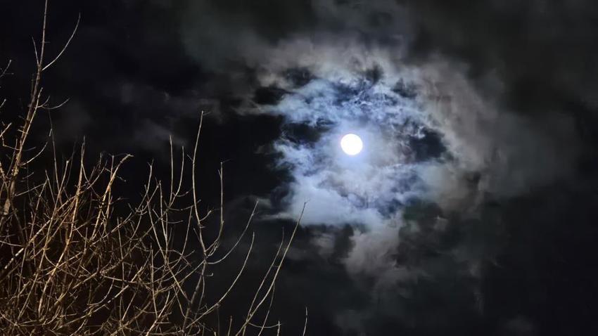 Kayseri'de gökyüzünde belirdi: Gören hayran oldu