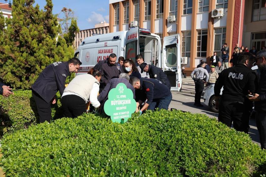 Aydın'da kanlı mahkeme çıkışı! Boşanma aşamasında olduğu karısını bıçakladı