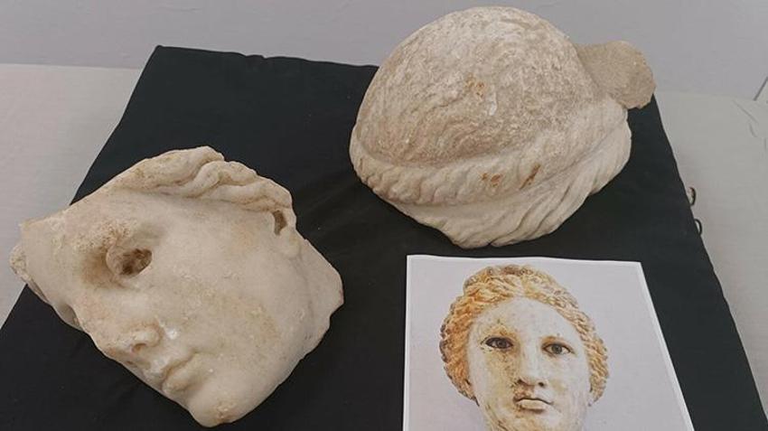 Gövdeyle birleşirse 32 yıllık Hestia gizemi bitecek! İzmir Metropolis'te mermer tanrıça başı bulundu