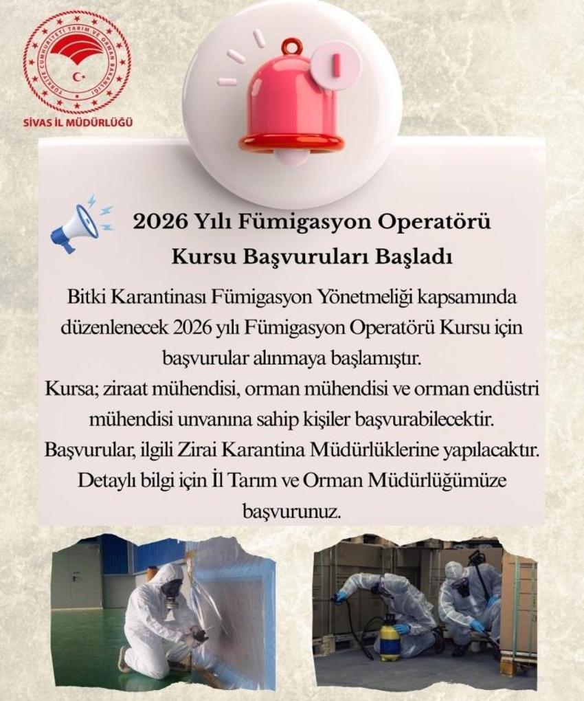 Sivas'ta 2026 yılında bir ilk olacak: 3 meslekten başvuru yapılacak!