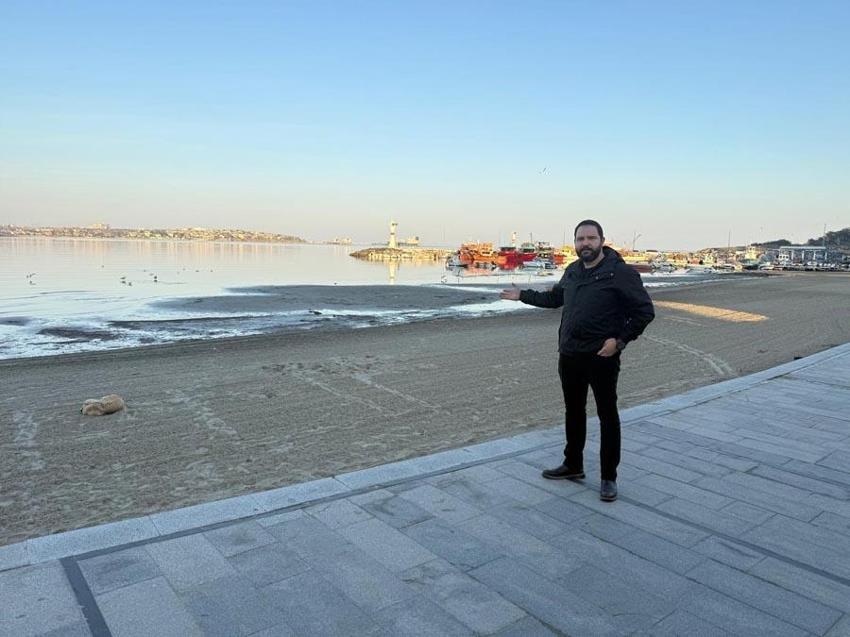 Tekirdağ’da endişelendiren gelişme! Deniz 20 metre çekildi