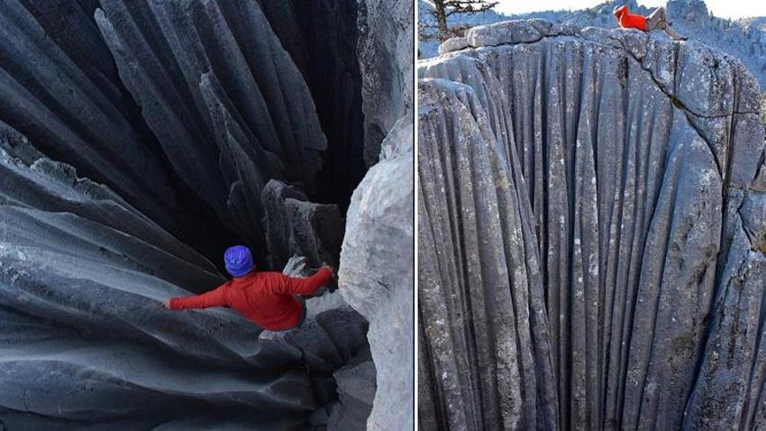 İsmiyle ürpertiyor, giden bir daha dönemiyor! Düşerseniz dönüşü yok! Dağcıların korkulu rüyası ilk kez görüntülendi