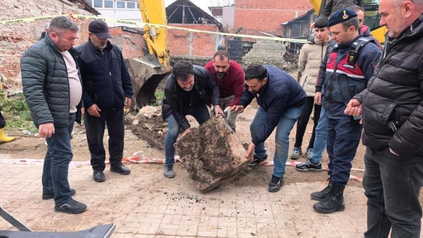Bursa'da Ermeni mahallesi kazılırken bulundu! Operatör fark etti, jandarma nöbete başladı