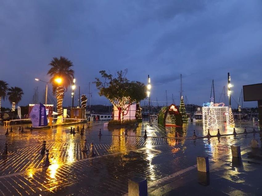 Muğla Bodrum'da yılbaşı hareketliliği zirveye ulaştı