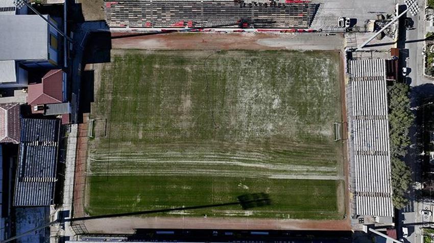 Fethiye İlçe Stadı'nda Galatasaray maçı hazırlığı devam ediyor! 3 bin kişilik portatif tribün kuruluyor