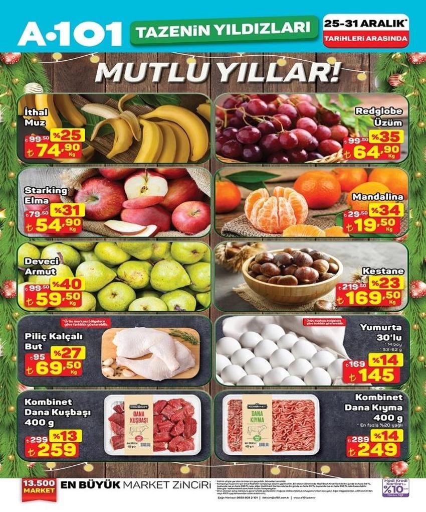 A101 yılbaşı paketi: 2 Ocak 2026'ya kadar geçerli! Yeni yıl özel katalog yayınlandı