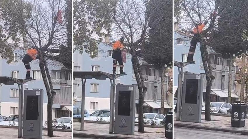 Denizli'de belediye personelinden alkışlanacak harekete! Sosyal medyada viral oldu