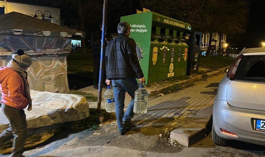Edirne'de 10 günlük su kesintilerine mahalleliden tepki geldi