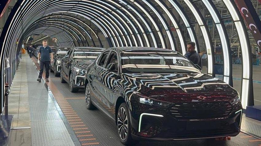 Ankara'da Togg'larla 2026'ya özel koreografi gösterisi