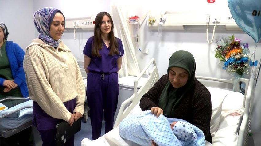Malatya'da yeni yılın ilk bebeği 'Muhammed Ali' 00.08'de dünyaya geldi
