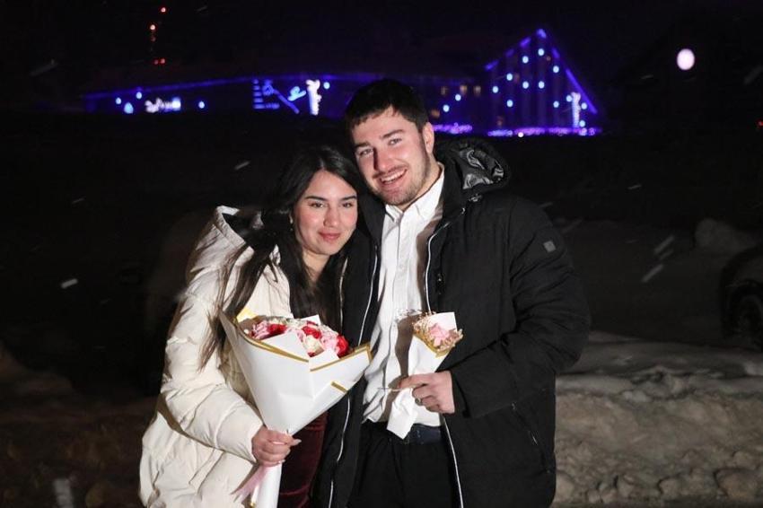 Kayseri Erciyes’te yeni yıl coşkuyla kutlandı