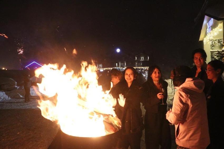 Kayseri Erciyes’te yeni yıl coşkuyla kutlandı