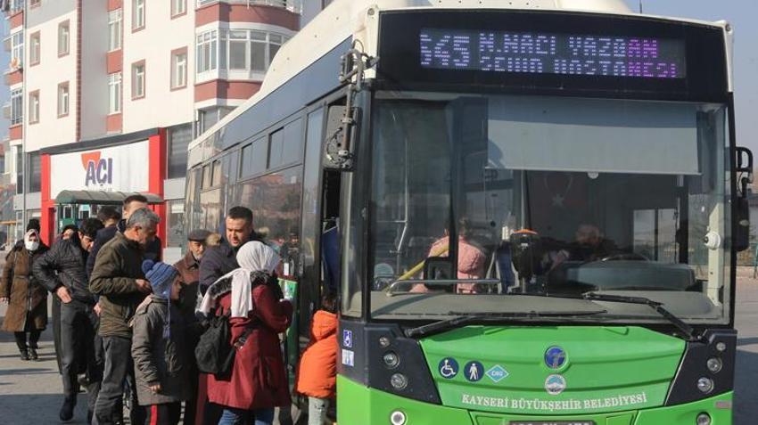 Kayseri toplu taşıma ücretsiz mi? 1 Ocak sefer saatleri (Otobüs, Tramvay)