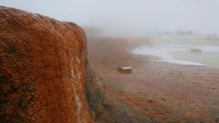 Sivas'ta görenler inanamadı! Lapa lapa kar yağarken oluştu, tam 48 dereceye çıktı