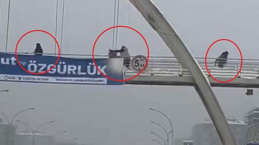 Diyarbakır’da üst geçitte kar topu atan çocukları yumruklayıp, yerde tekmeledi