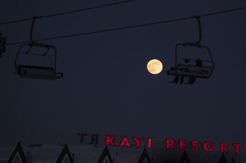 Kars'taki görsel şölen görenlerin nefeslerini kesti!