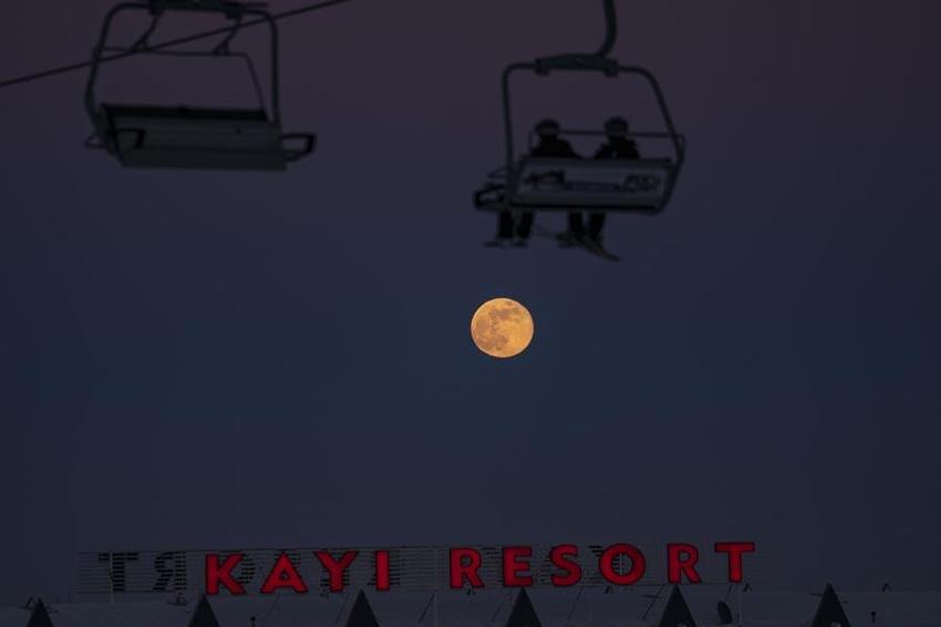 Kars'taki görsel şölen görenlerin nefeslerini kesti!